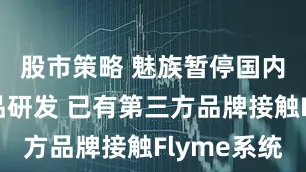 股市策略 魅族暂停国内手机新品研发 已有第三方品牌接触Flyme系统